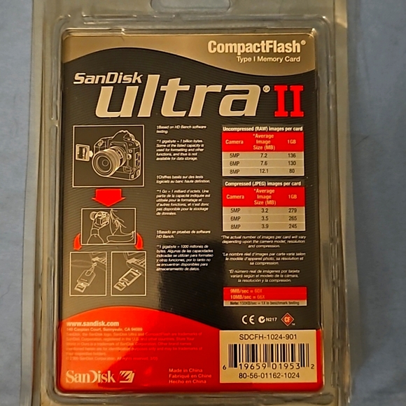 New in package Ultra  II 1.0 san disk - Picture 2 of 3